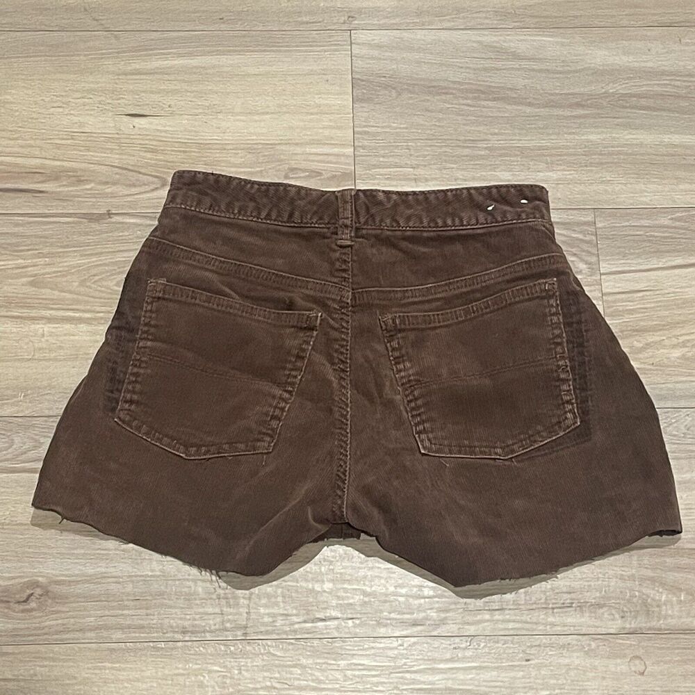 Vintage Polo Jeans Co Ralph Lauren Brown Corduroy Shorts 26” Waist - Picture 3 of 3